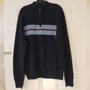 Brooks Brothers Men's Navy and Blue Jumper